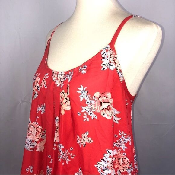 TORRID FLORAL PLEATED GEORGETTE SWING CAMI - Picture 5 of 9